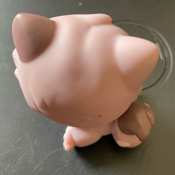 Littlest Pet Shop LPS 1027, Persian Kitty Cat Purple Gray Eye Patch - Picture 6 of 8